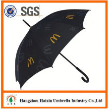 Top Quality 23'*8k Plastic Cover straight walking stick umbrella